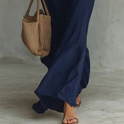 Women Long Sleeve Ruched Elegant Maxi Dress Button Down Shirt Long Dress With Belts