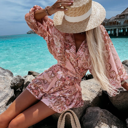 Fashion Tropical Rainforest Jumpsuit Set