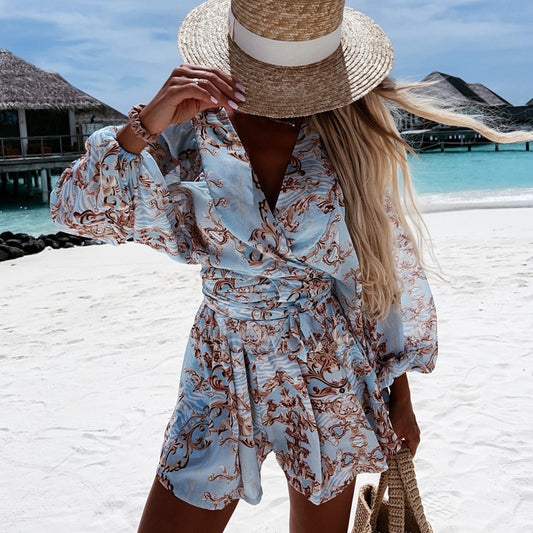 Fashion Tropical Rainforest Jumpsuit Set