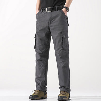 Men's Spring Three-dimensional Pocket Straight-leg Trousers Outdoor
