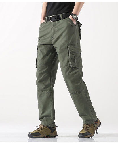 Men's Spring Three-dimensional Pocket Straight-leg Trousers Outdoor