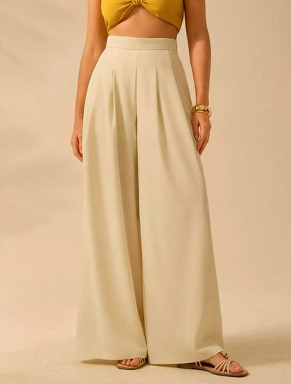 Women's Printed Casual Loose High-Waist Wide-Leg Pants