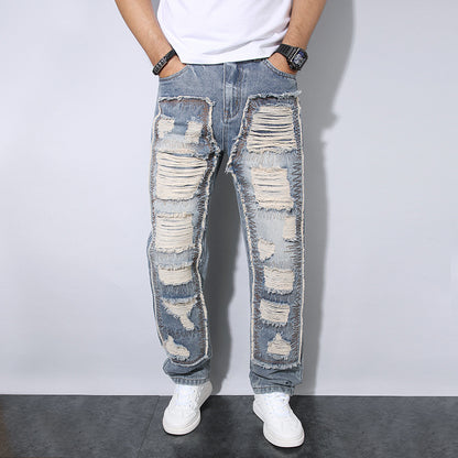 Men's Straight Wrinkle-resistant Loose Casual Jeans