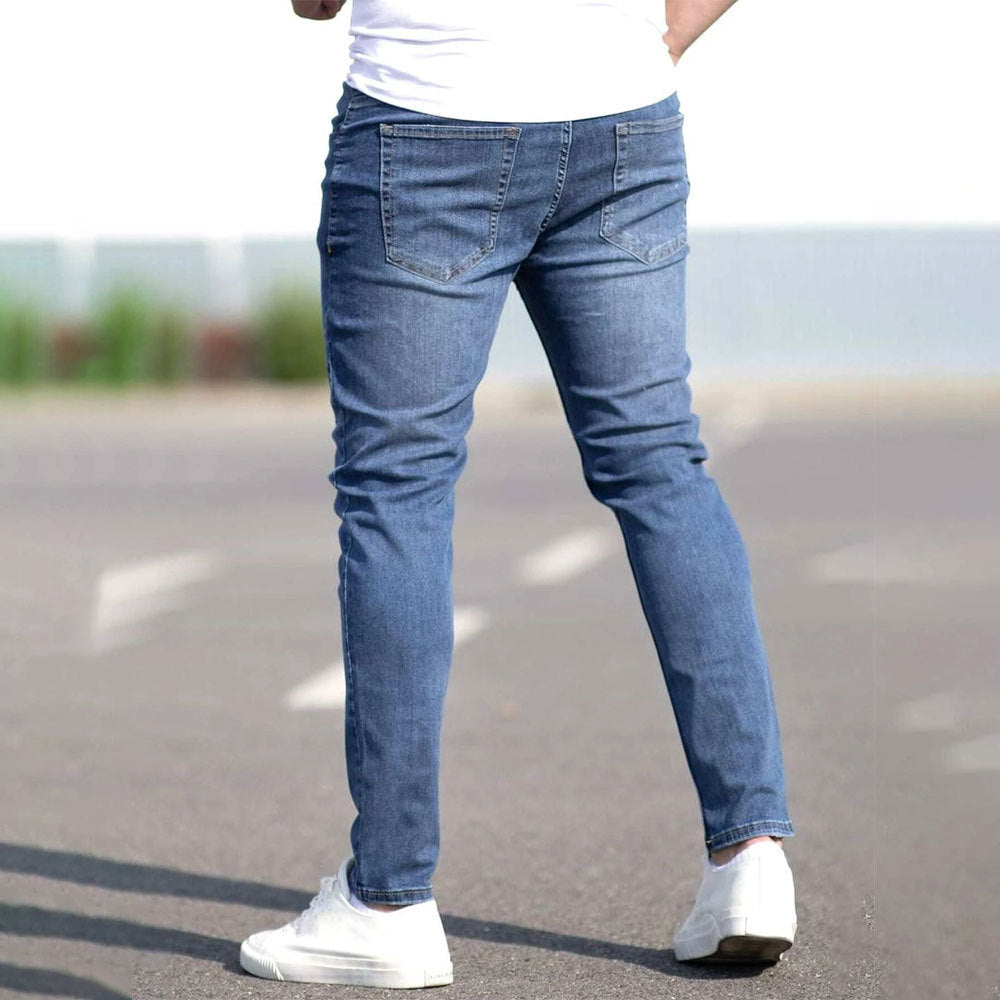 Men's Casual Versatile Ripped Denim Pants